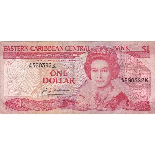 Восточные Карибы 1 доллар 1985-1988 гг. клуб нумизмат банкнота доллар багамских островов 1974 года елизавета ii