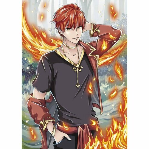 Алмазная вышивка с частичным заполнением Полуночный герой 20 х 30 см 702₽