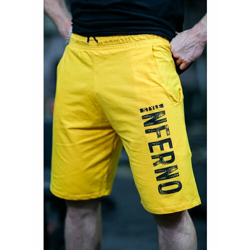 фото Шорты inferno style, размер l, желтый