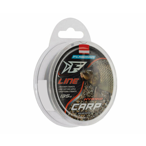 фото Леска flagman f-line carp 135м 0,28мм