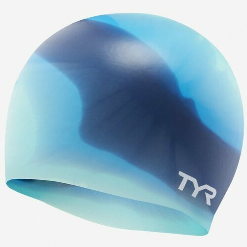фото Шапочка для плавания tyr multi silicone cap (977 синий, o/s)