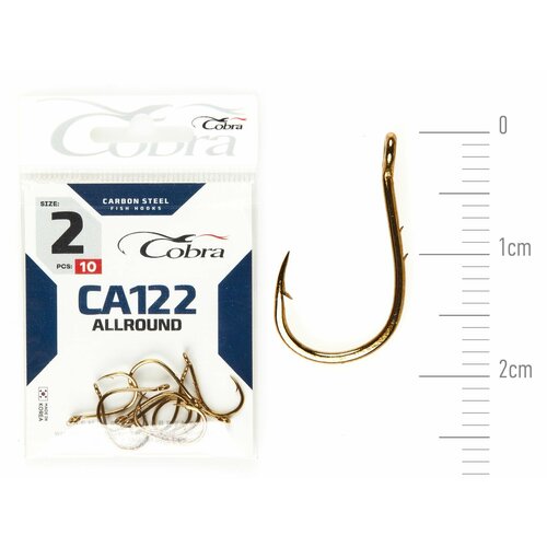 фото Крючки cobra allround сер. ca122 разм. 002 10шт.