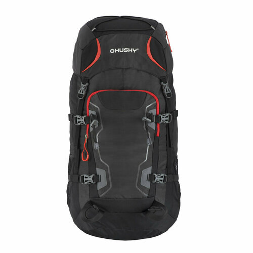 фото Рюкзак туристический husky sloper 45л, цвет: черный