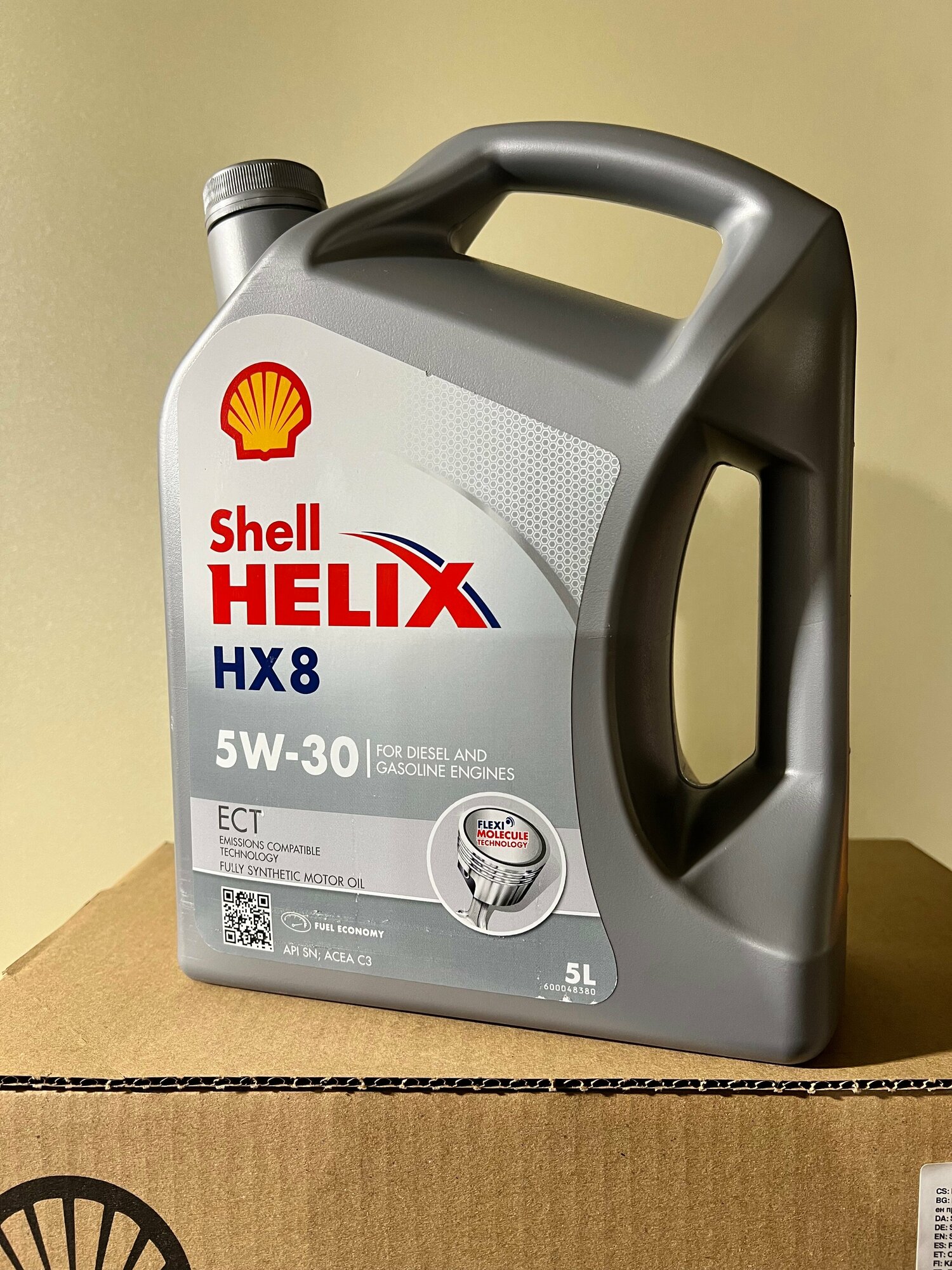 Синтетическое моторное масло Shell Helix HX8 ECT 5W-30 C3 5л