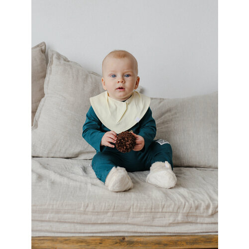 фото Комбинезон кокоби, открытая стопа, размер 86, зеленый