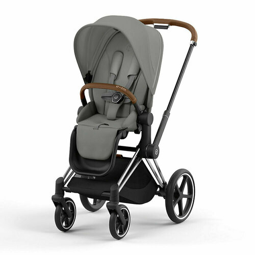 Прогулочная коляска Cybex Priam IV, цвет Mirage Grey / Chrome Brown прогулочная коляска cybex priam iv mirage grey шасси chrome brown