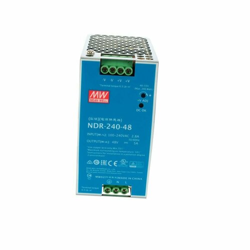 Блок питания MW NDR-240-48 240W 48V 5A на дин рейку