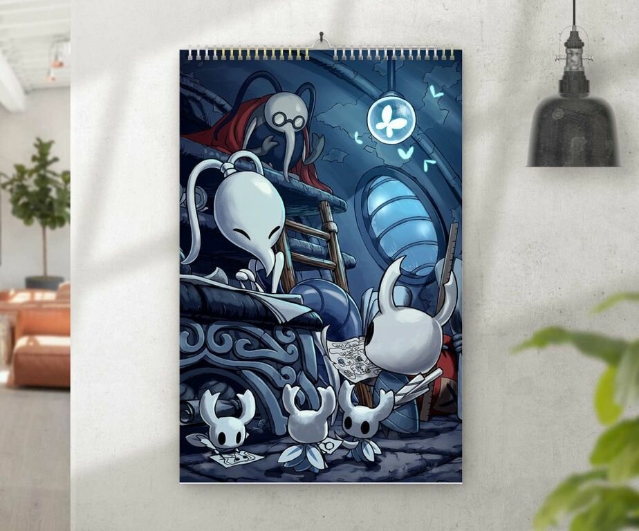 Календарь перекидной Hollow Knight, Холлоу Найт №8, А3