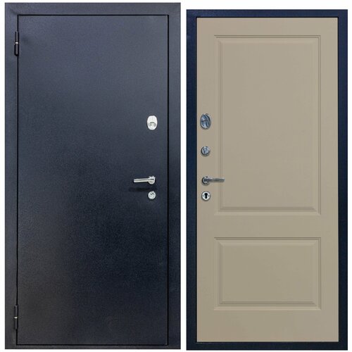 Дверь входная металлическая DIVA 510 2050х960 Левая Титан - Д7 Софт шампань, тепло-шумоизоляция, антикоррозийная защита для квартиры и дома