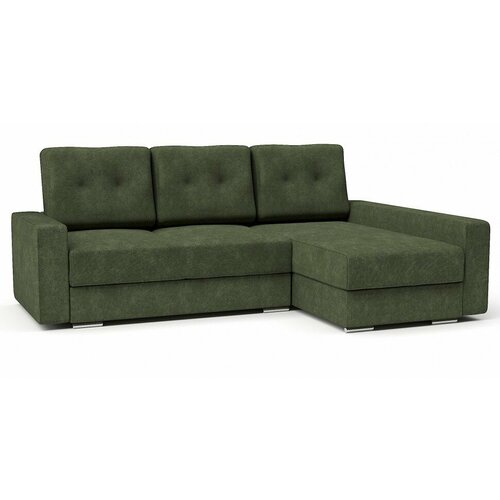 Диван раскладной угловой/Диван-кровать Амстердам стиль 2, цвет зеленый