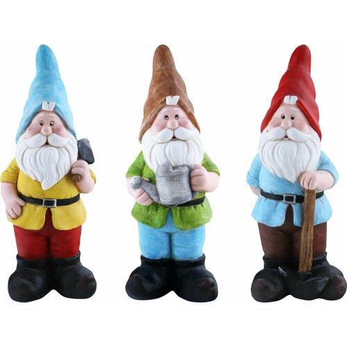 Фигура декоративная садовая Гном с бородой 50см керамика 2349₽