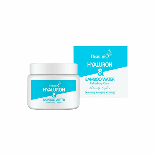 Крем для лица с гиалуроновой кислотой и бамбуковой водой BeaumiQ Hyaluron & Bamboo Water Cream 100 мл