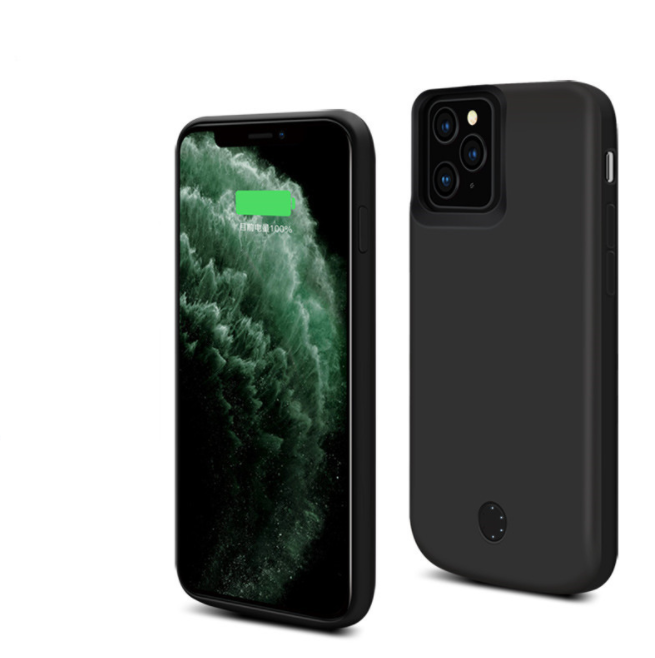Чехол-бампер MyPads для iPhone 11 Pro Max со встроенной усиленной мощной батарей-аккумулятором большой повышенной расширенной ёмкости 6000mAh — фото 1