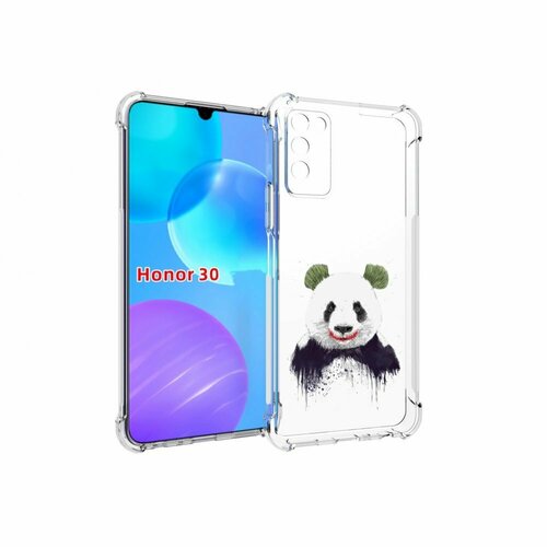 Чехол MyPads панда джокер для Huawei Honor 30 Lite задняя-панель-накладка-бампер