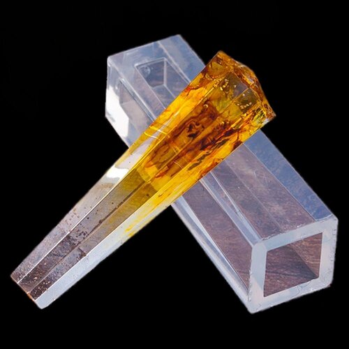 Молд силиконовый 0013026 для эпоксидной смолы Цилиндр Пирамидальный 4.8х1.4х0.9 см, цена за 1 шт.