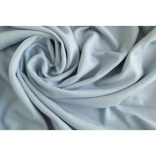 Ткань пальтовая шерсть бледно-голубого цвета