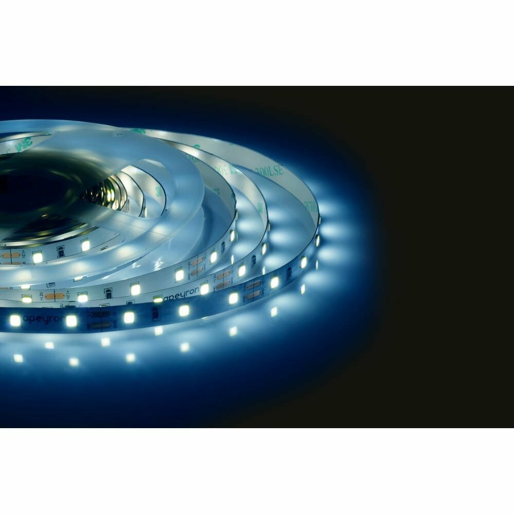 Светодиодная лента Apeyron 4,8W/m 60LED/m 3528SMD холодный белый 3M - фото №2