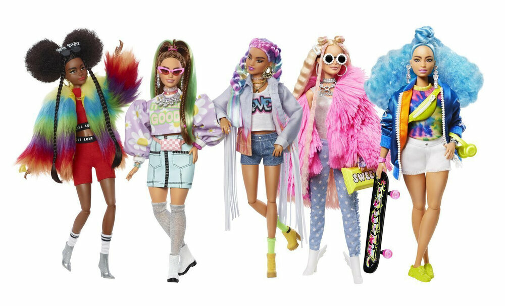Кукла Барби Экстра - Набор из 5 кукол (Barbie Extra 5 Doll Set)