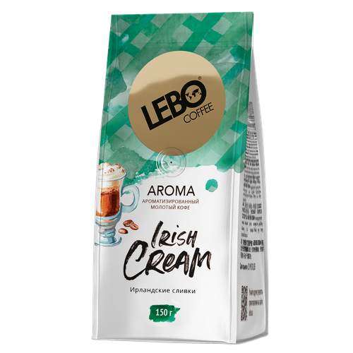 Упаковка из 12 штук Кофе Lebo Aroma Irish Cream 150г пак мол.