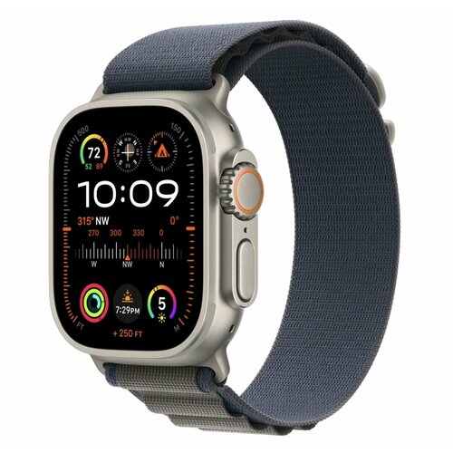 Apple Watch Ultra 2 GPS Cellular 49mm Titanium Case with Blue Alpine Loop Small 130160 мм 8430000₽