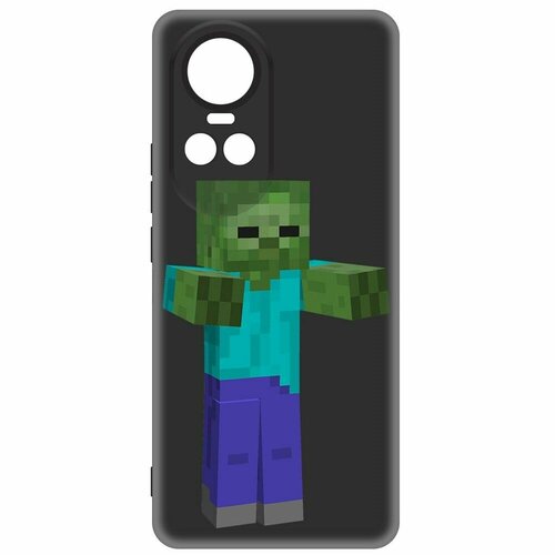 Чехол-накладка Krutoff Soft Case Minecraft-Гигант для Oppo Reno10 5G черный чехол накладка krutoff soft case minecraft иглобрюх для oppo reno10 5g черный