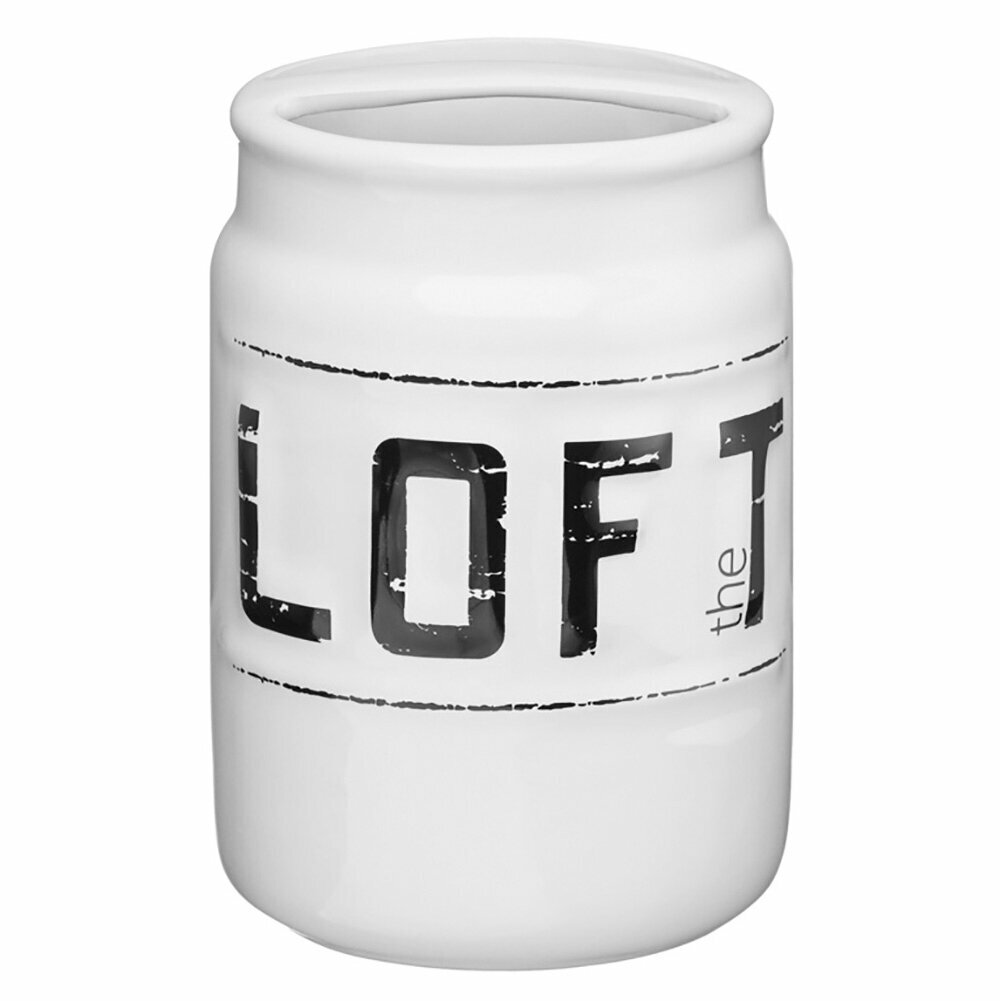 фото Стакан с разделителем Fora Loft керамика бело-черный