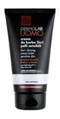 DERMOLAB UOMO Крем для бритья 3 In 1 Shaving Cream Balm 3 В 1 для чувствительной кожи, 150 мл