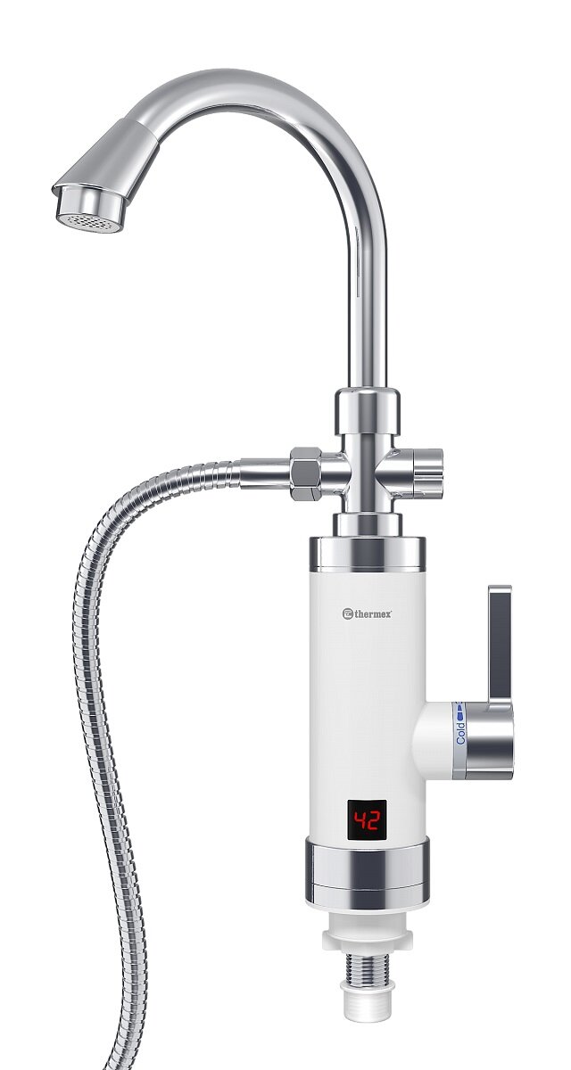 Проточный электрический водонагреватель Thermex Focus 3000 душ+кран