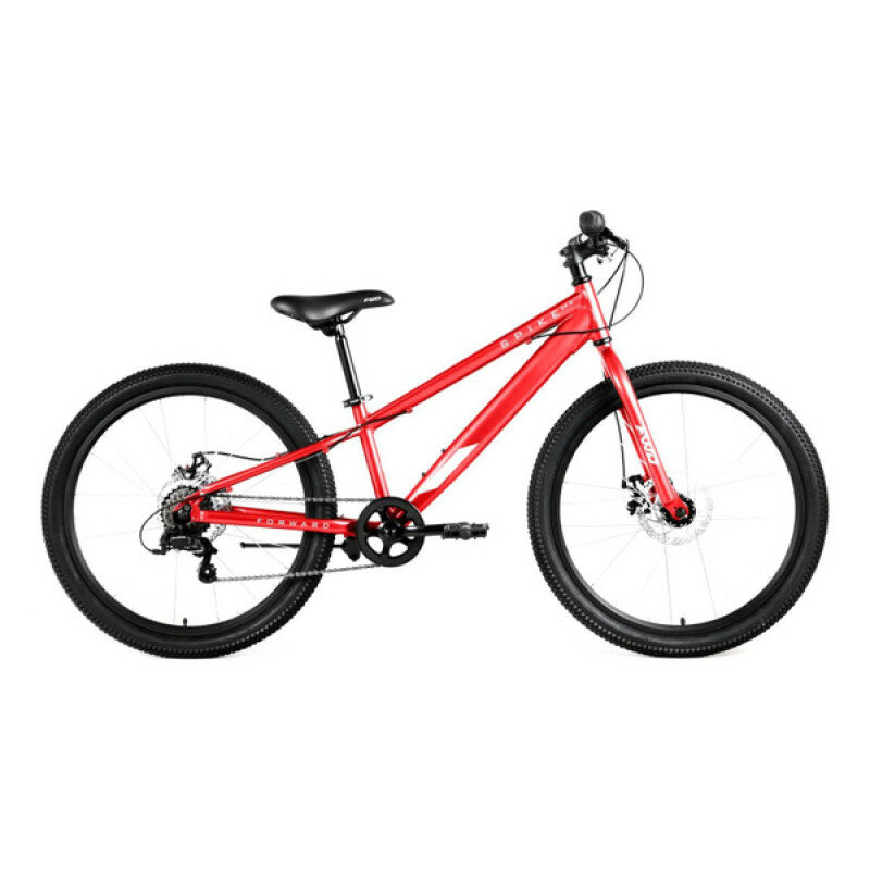 Подростковый велосипед Forward Spike 24 Disc (2023), рама 11, красный/белый