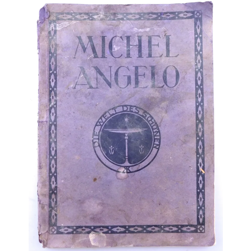 Книга MICHELANGELO Микеланджело альбом репродукций Германия 1911 год