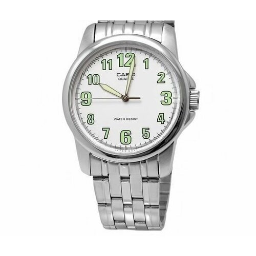 фото Наручные часы casio, белый, серебряный