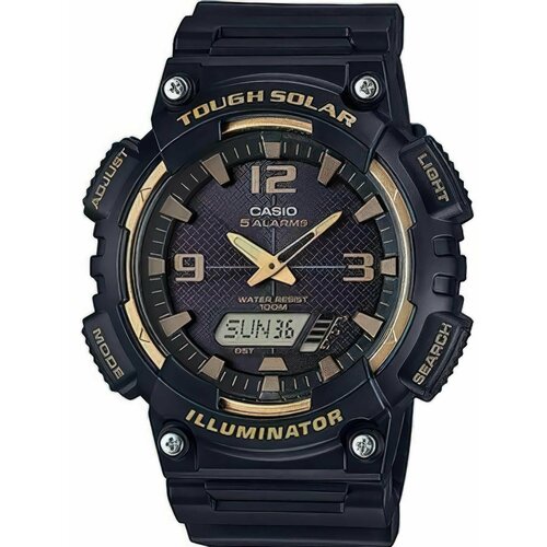 фото Наручные часы casio, черный, золотой