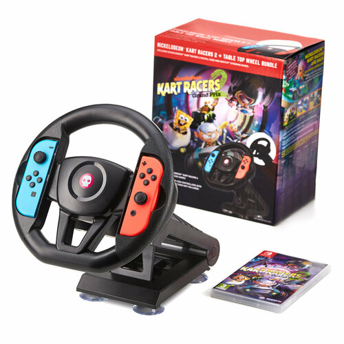 Nickelodeon Kart Racers 2 (код загрузки) + Table Top Wheel Bundle (английская версия) (Nintendo Switch) руль hori mario kart 8 luigi