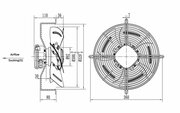 Вентилятор Weiguang YWF4E-300S-92-35-G, осевой