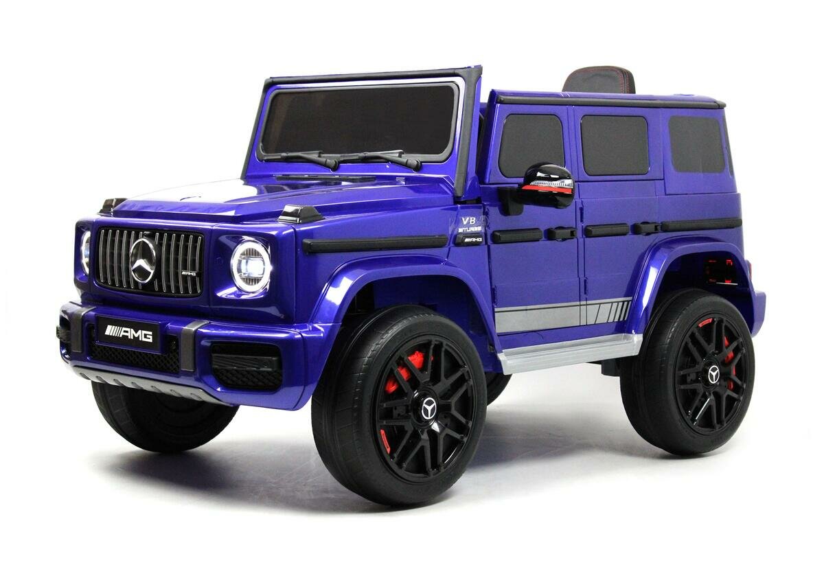 Детский электромобиль Mercedes-Benz G63 (K999KK) синий глянец (RiverToys)