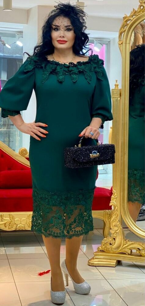 Платье MaRuD, размер 54, зеленый