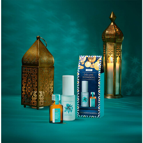 Мини-набор для тонких и окрашенных волос DELUXE WONDERS Light Moroccanoil moroccanoil набор special original сухой шампунь для темных волос 217 мл зеркало спрей для объема 250 мл масло лайт 100 мл сумка moroccanoil color care