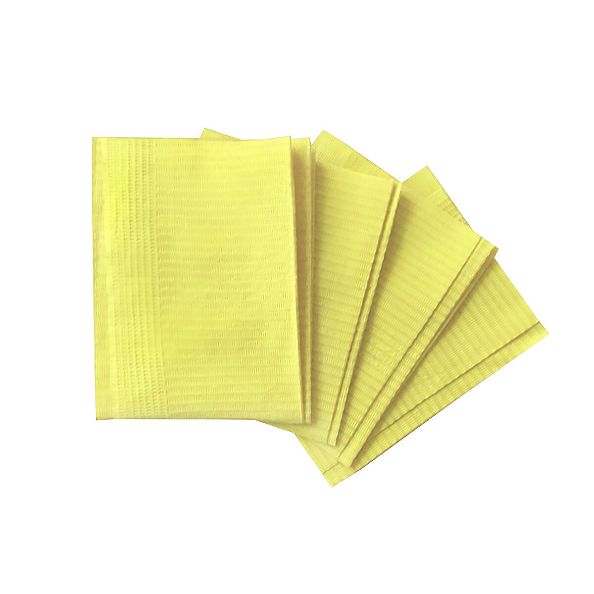 Салфетки ламинированные SMZ Euro Standart 33*45 (бумага + полиэтилен) желтые