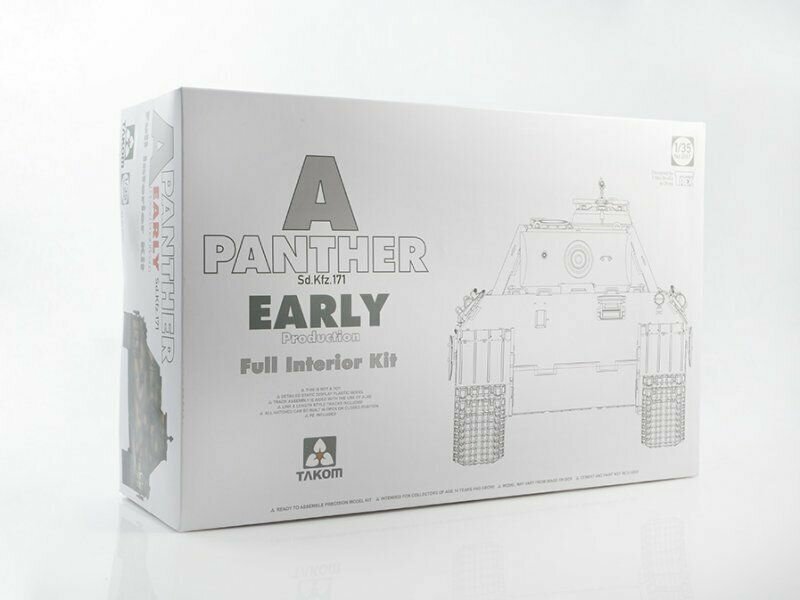 Сборная модель WWII German medium Tank Sd. Kfz.171 Panther A early production w/ full interior kit