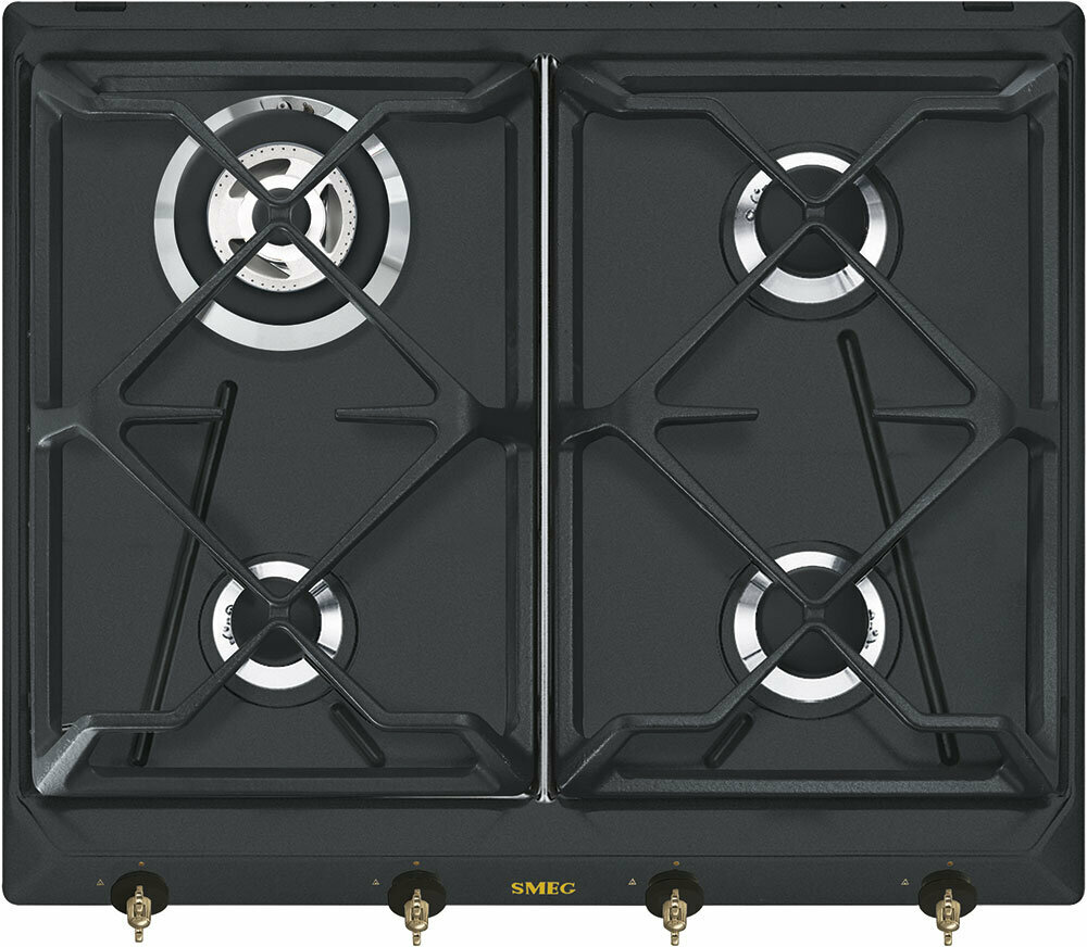 Встраиваемая газовая панель SMEG SRV864AOGH, официальная гарантия