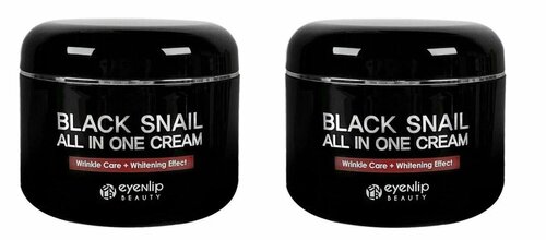 EYENLIP Крем для лица многофункциональный с экстрактом черной улитки Black Snail All In One Cream, 100 мл - 2 штуки