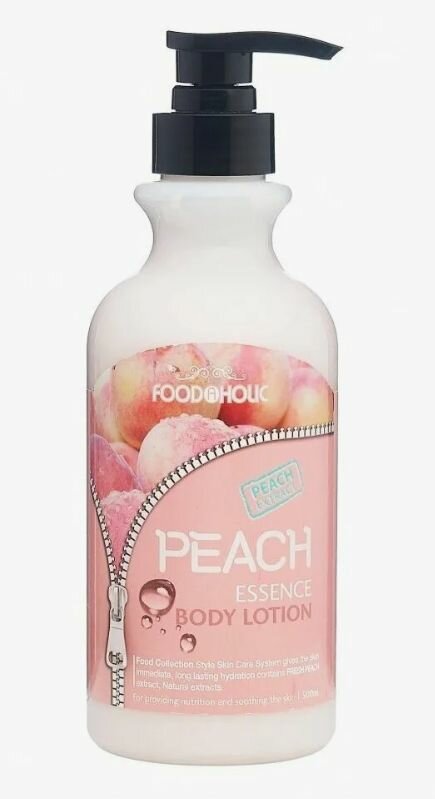 FOODAHOLIC Лосьон для тела с экстрактом персика Essential Body Lotion Peach, 500 мл