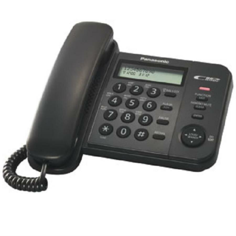 Panasonic KX-TS2356RUB проводной телефон, цвет черный
