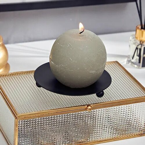 Подсвечник для 1 свечи Баланс металл цвет черный 699₽