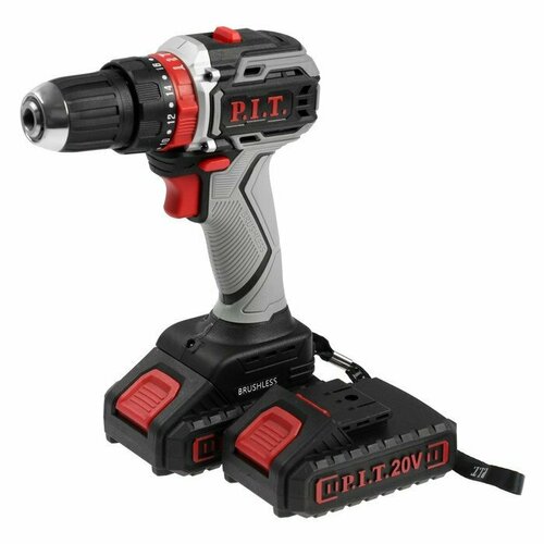 Дрель-шуруповерт PIT PSR18-D4 бесщеточная ударная 20 В 2х15 Ач Li-lon 40 Нм кейс 9567₽