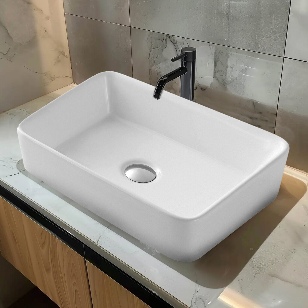 фото Раковина накладная HOLLER K-6126 (480*370*130мм), белая