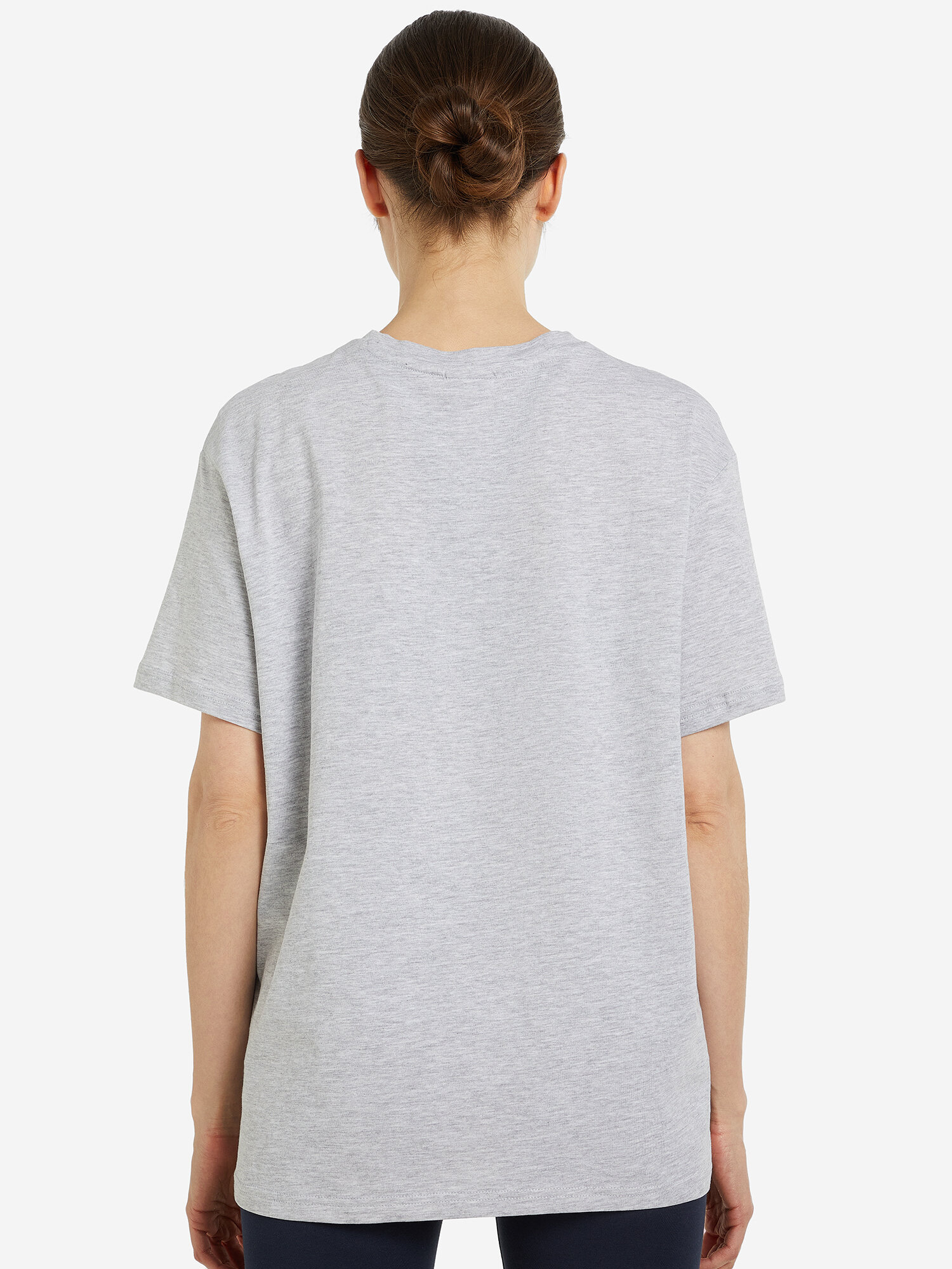 Футболка спортивная Fila Women's Essentials Basic T-shirt Small Logo, размер 46-48, светло-серый — фото 1
