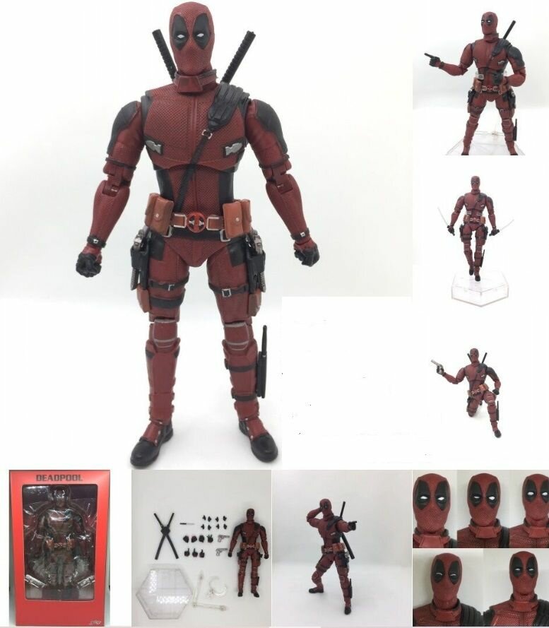 Коллекционная премиум фигурка с аксессуарами "Дэдпул" (Deadpool) 20 см