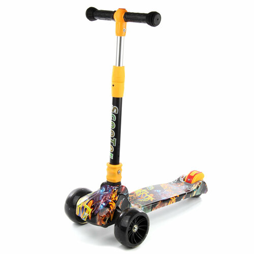 Детский самокат четырехколесный светящиеся 118 мм Veld Co Городской для детей со звуком 4284₽