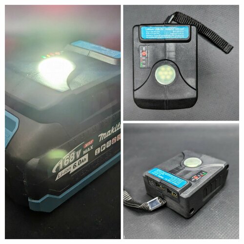 Адаптер для зарядки через USB для аккумулятора